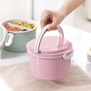 2 Layer Microwave Cycle Lunch14362 Box(SA2405-06)-Off White Over Pink