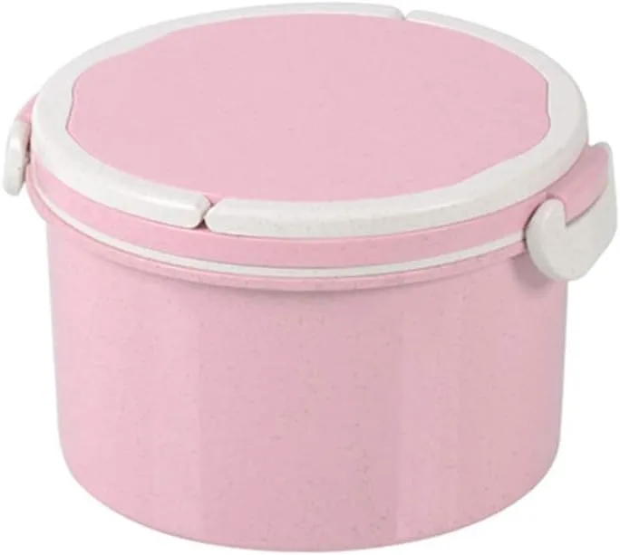 2 Layer Microwave Cycle Lunch14362 Box(SA2405-06)-Off White Over Pink