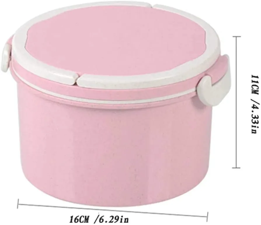 2 Layer Microwave Cycle Lunch14362 Box(SA2405-06)-Off White Over Pink