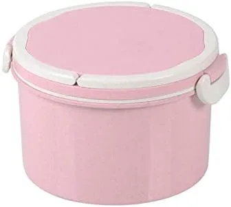 2 Layer Microwave Cycle Lunch14362 Box(SA2405-06)-Off White Over Pink