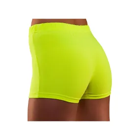 80's Neon Hot Pants - Yellow