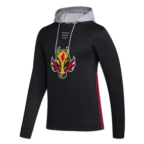 adidas - Men's Calgary Flames Refresh Skate Lace Pullover Hoodie (IP7981)