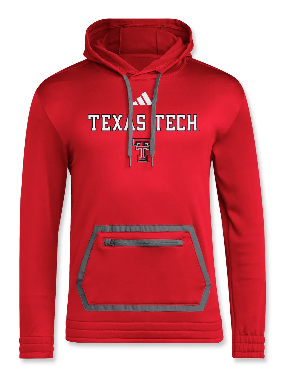 Adidas Texas Tech Team Issue "Locker Wordmark" 2024 Pullover Hood