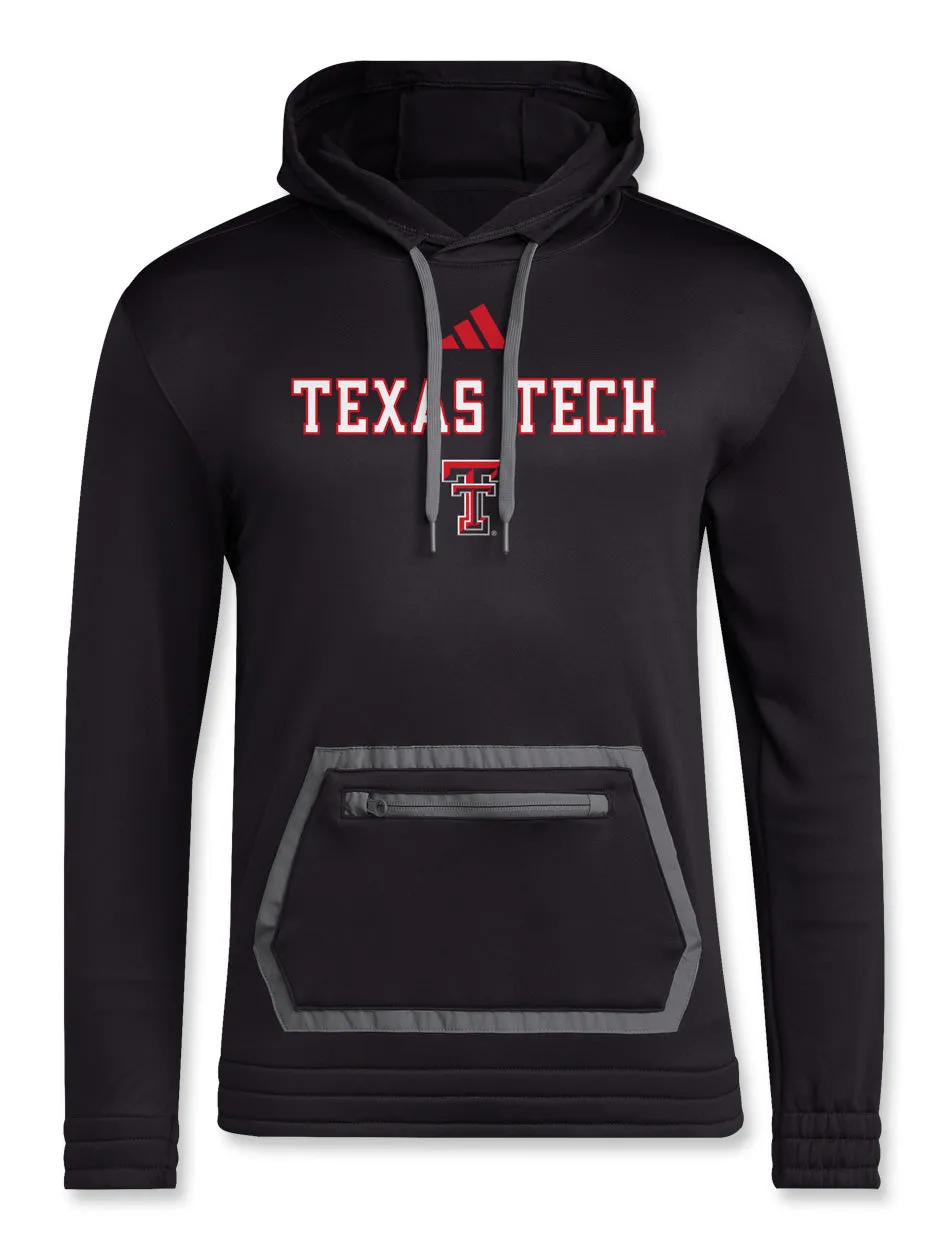 Adidas Texas Tech Team Issue "Locker Wordmark" 2024 Pullover Hood