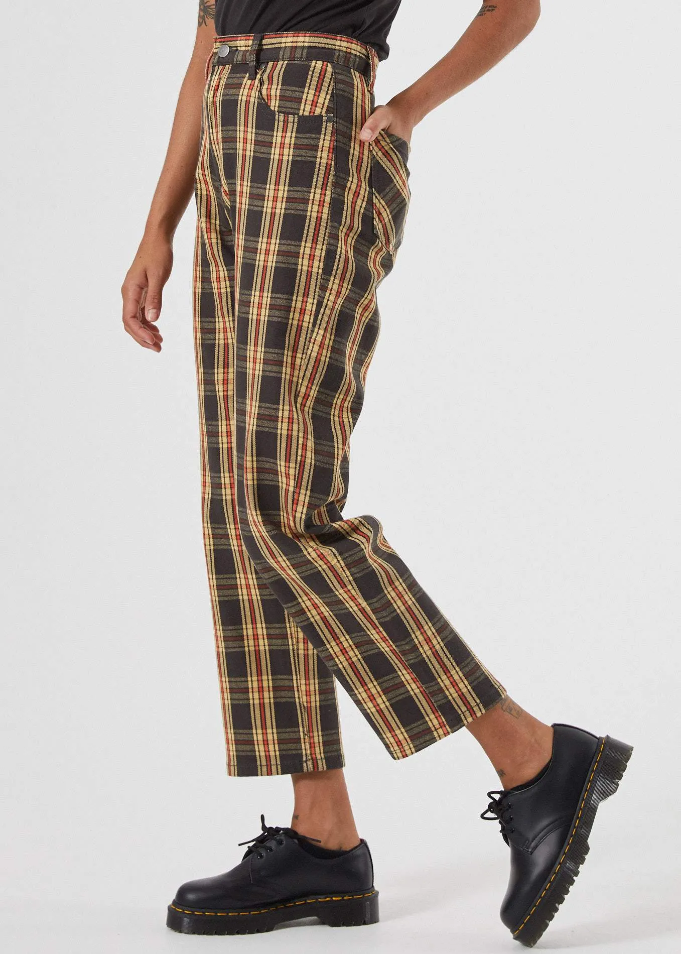 Afends Womens Shelby Dazed - High Waist Wide Leg Pant