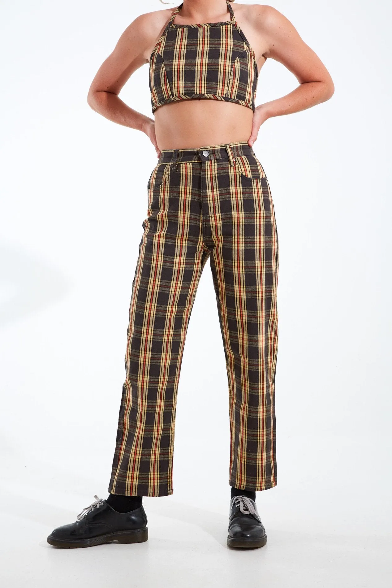 Afends Womens Shelby Dazed - High Waist Wide Leg Pant