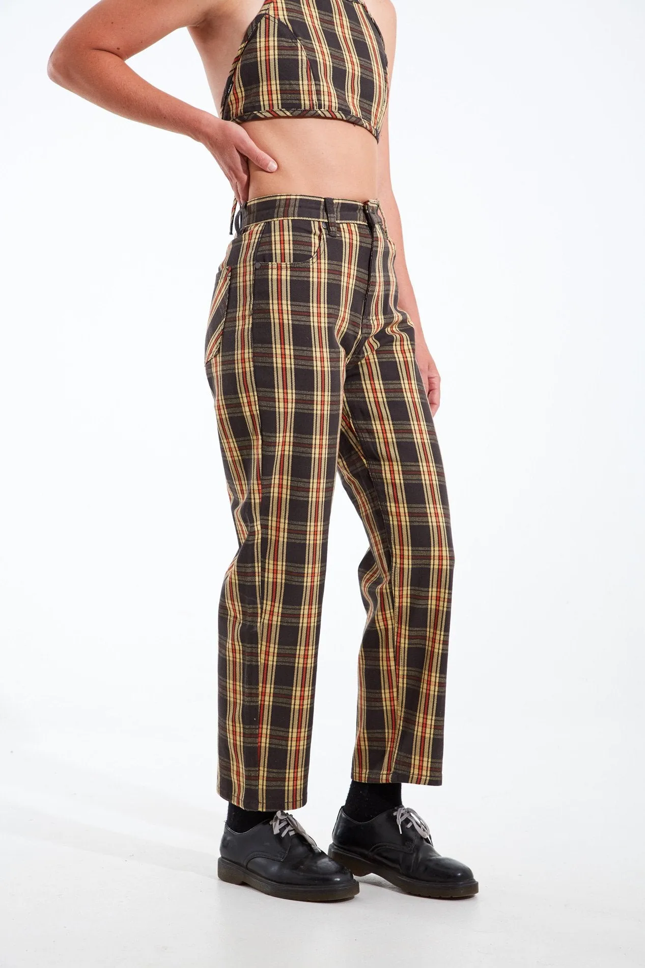 Afends Womens Shelby Dazed - High Waist Wide Leg Pant