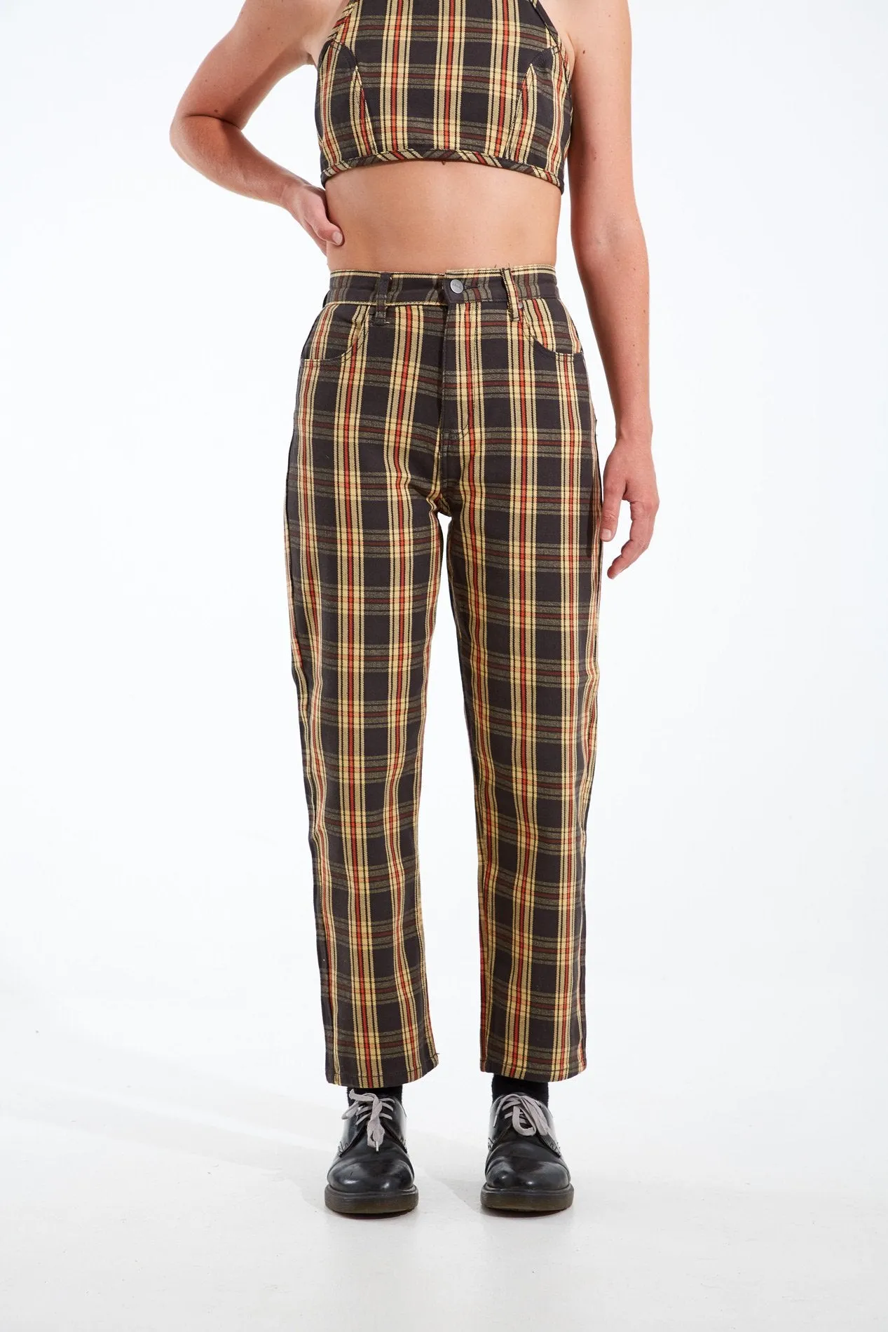 Afends Womens Shelby Dazed - High Waist Wide Leg Pant