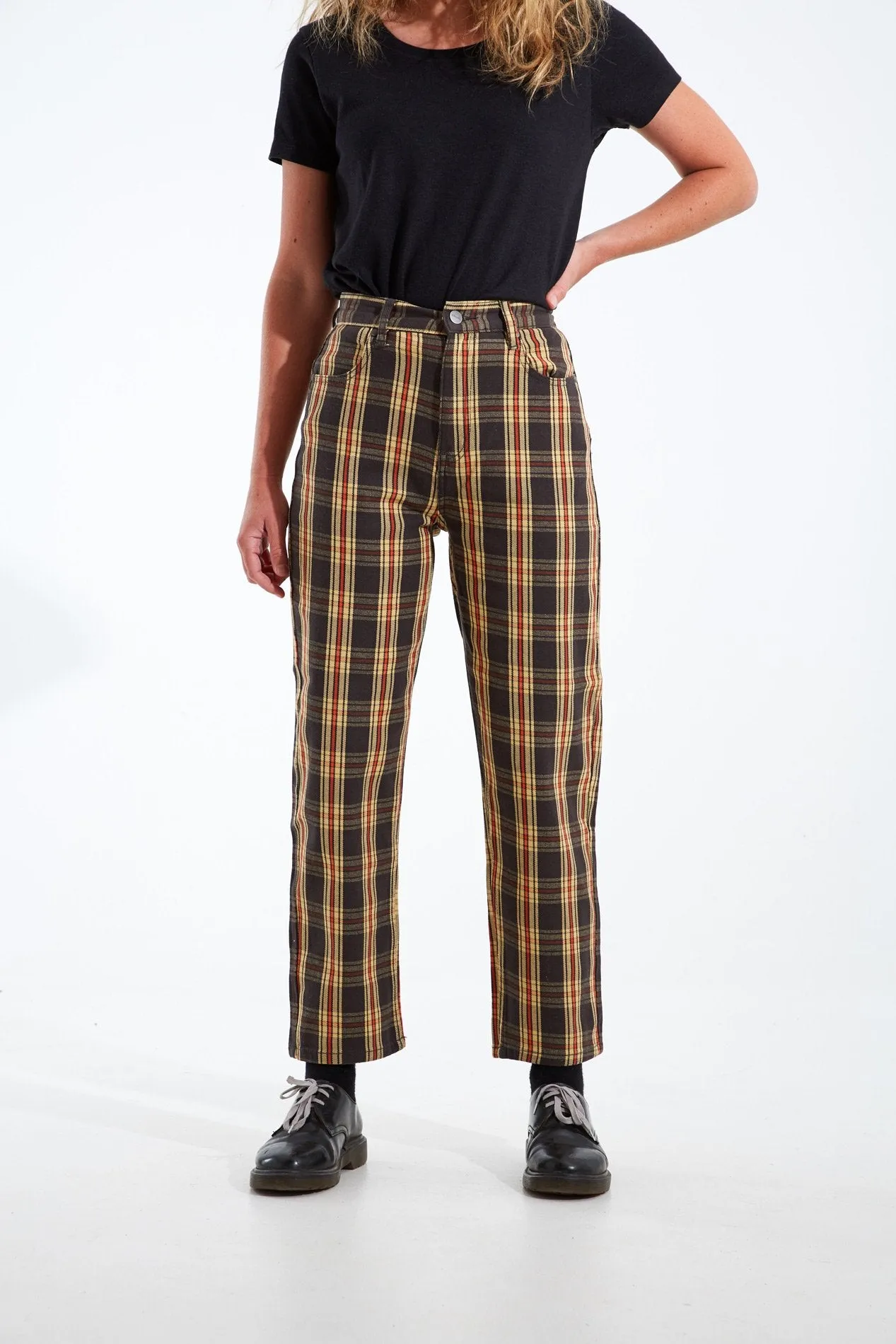 Afends Womens Shelby Dazed - High Waist Wide Leg Pant