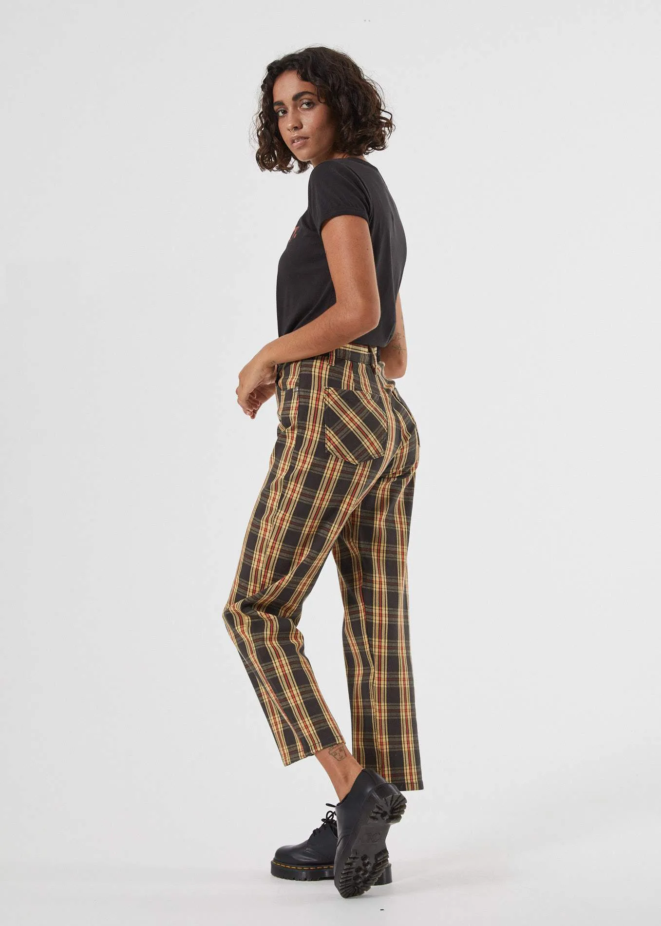 Afends Womens Shelby Dazed - High Waist Wide Leg Pant