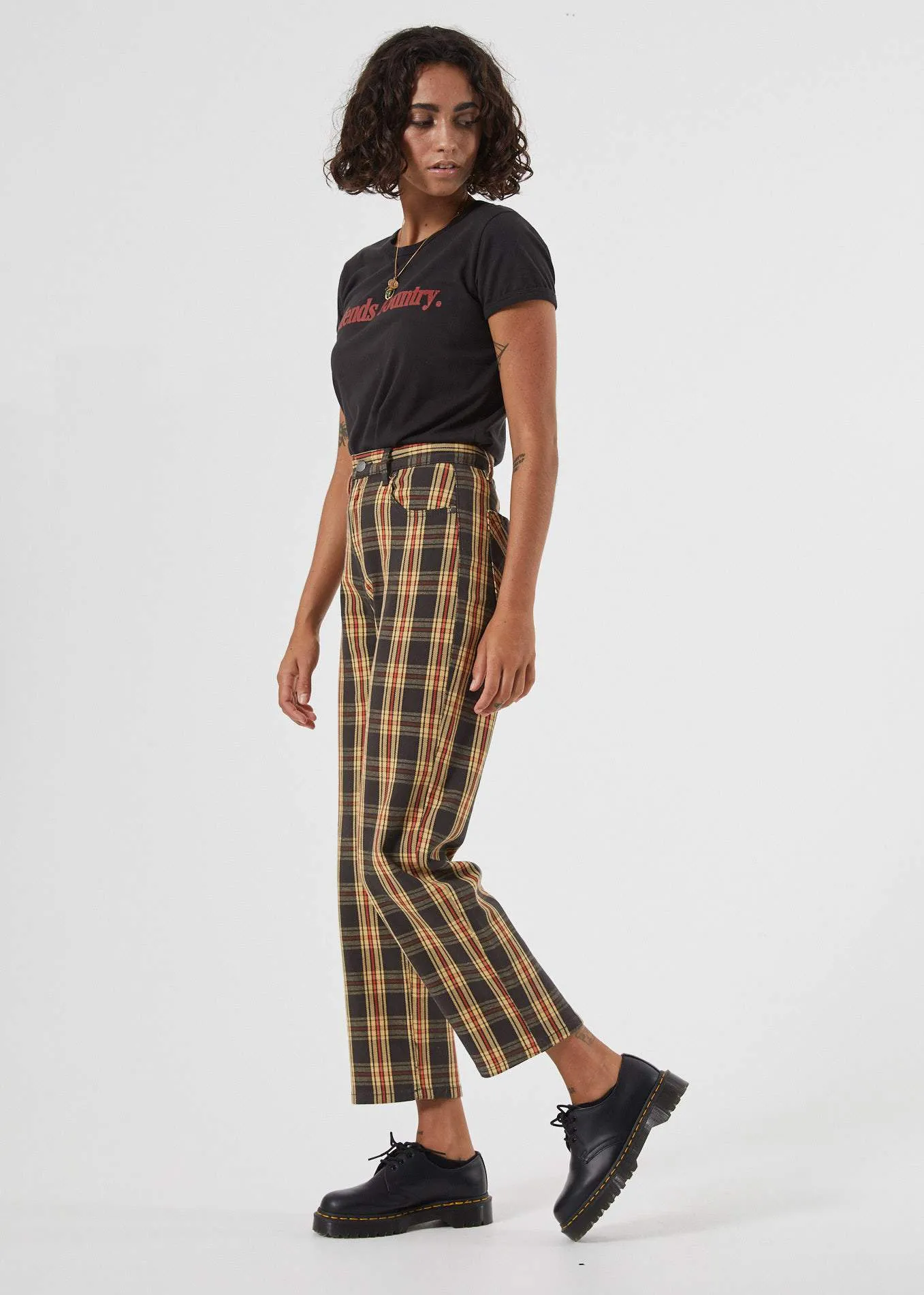 Afends Womens Shelby Dazed - High Waist Wide Leg Pant