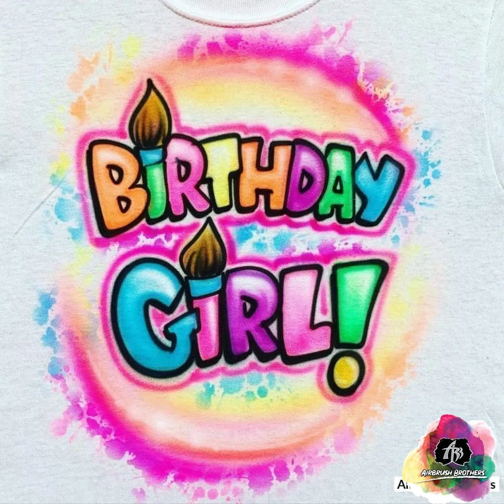 Airbrush Artsy Birthday Design