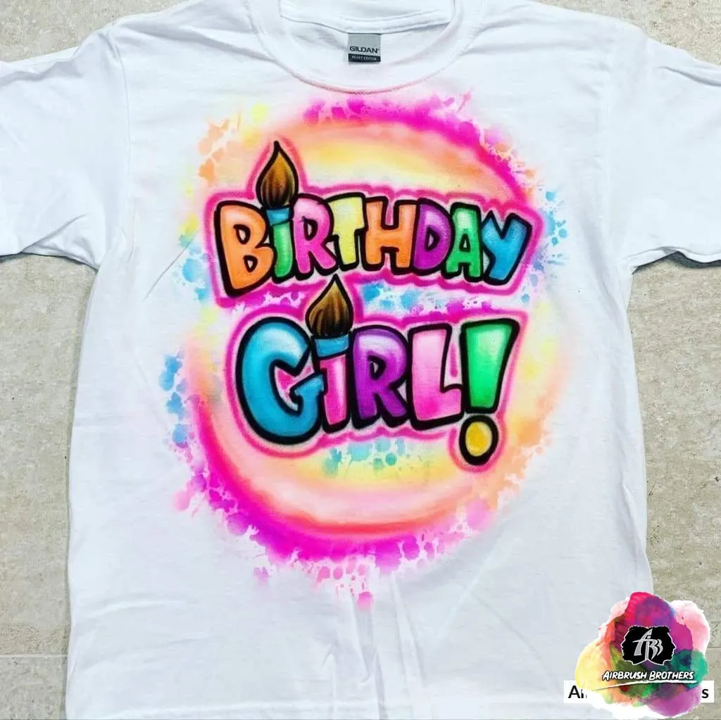 Airbrush Artsy Birthday Design