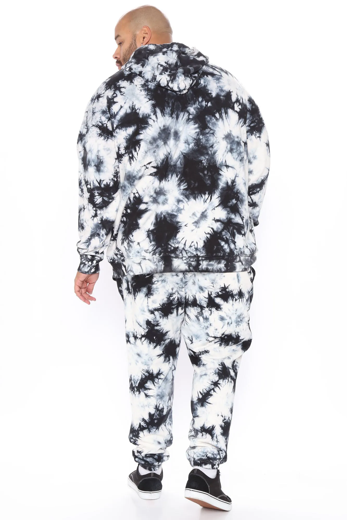 Alix Tie Dye Jogger - White/Black