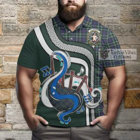 Allardice Tartan Polo Shirt with Epic Bagpipe Style