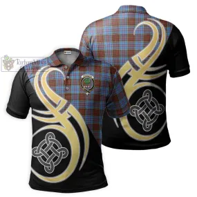 Anderson Modern Tartan Polo Shirt with Family Crest and Celtic Symbol Style