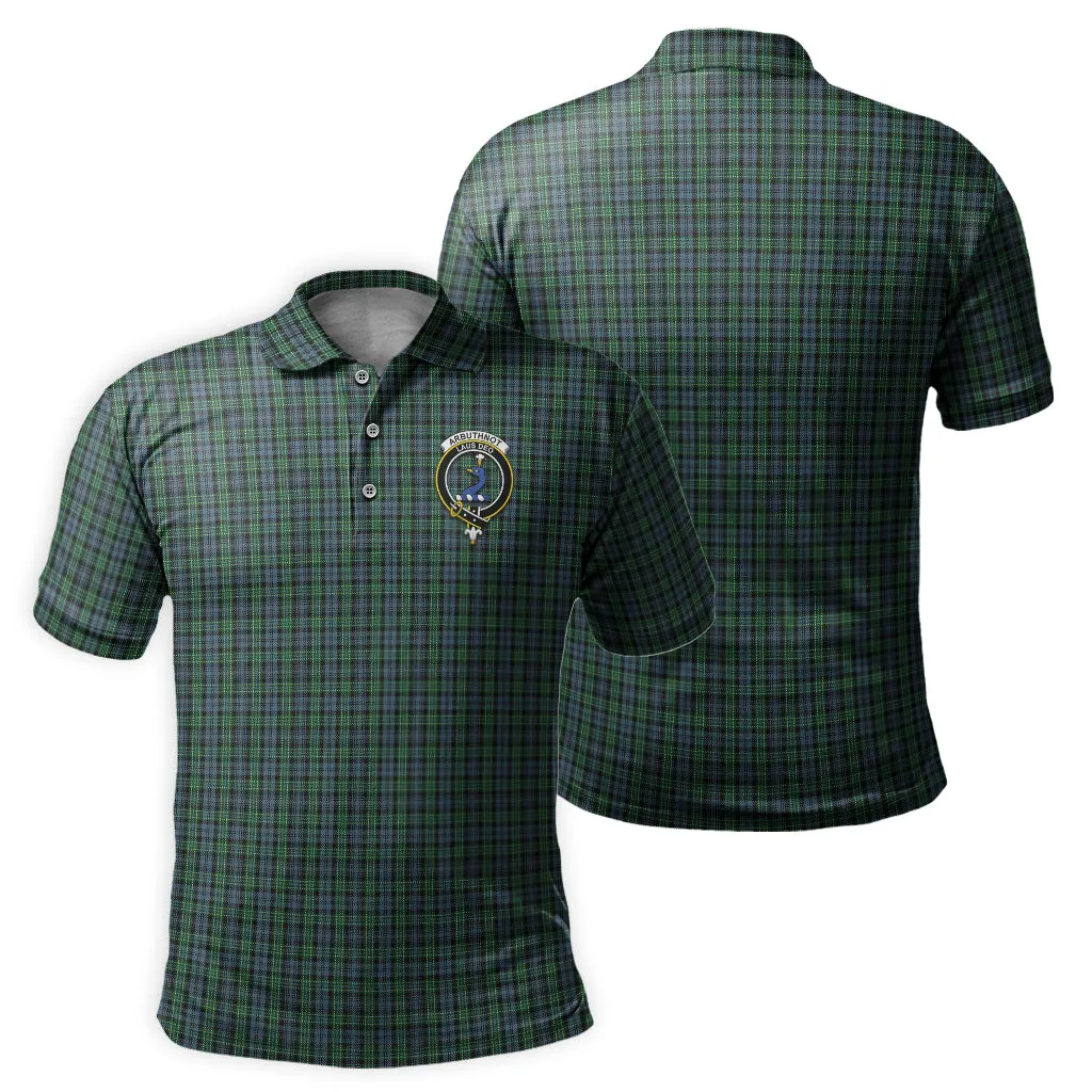 Arbuthnot Tartan Men's Polo Shirt with Family Crest