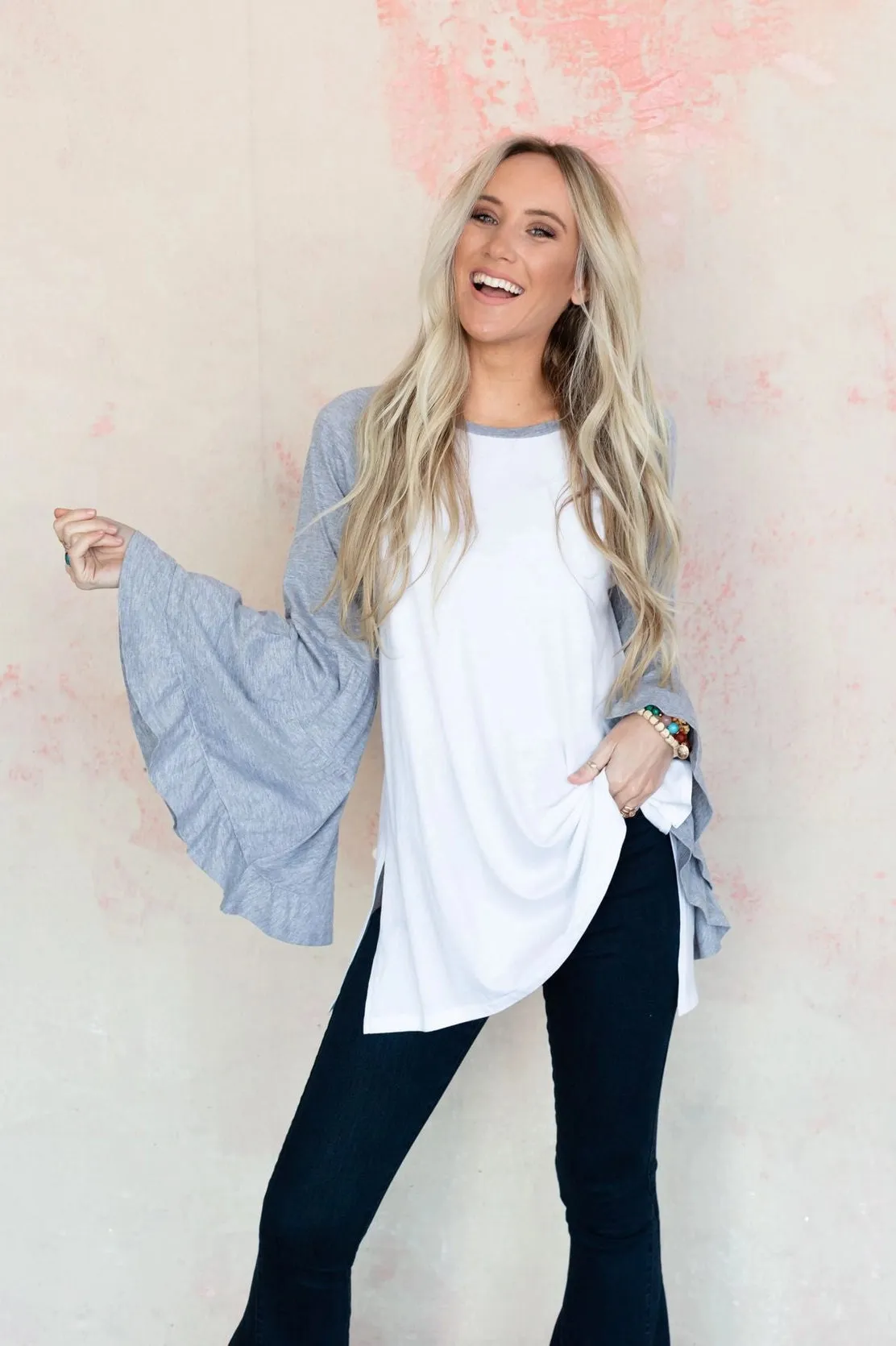 Bell Sleeve Baseball Tee