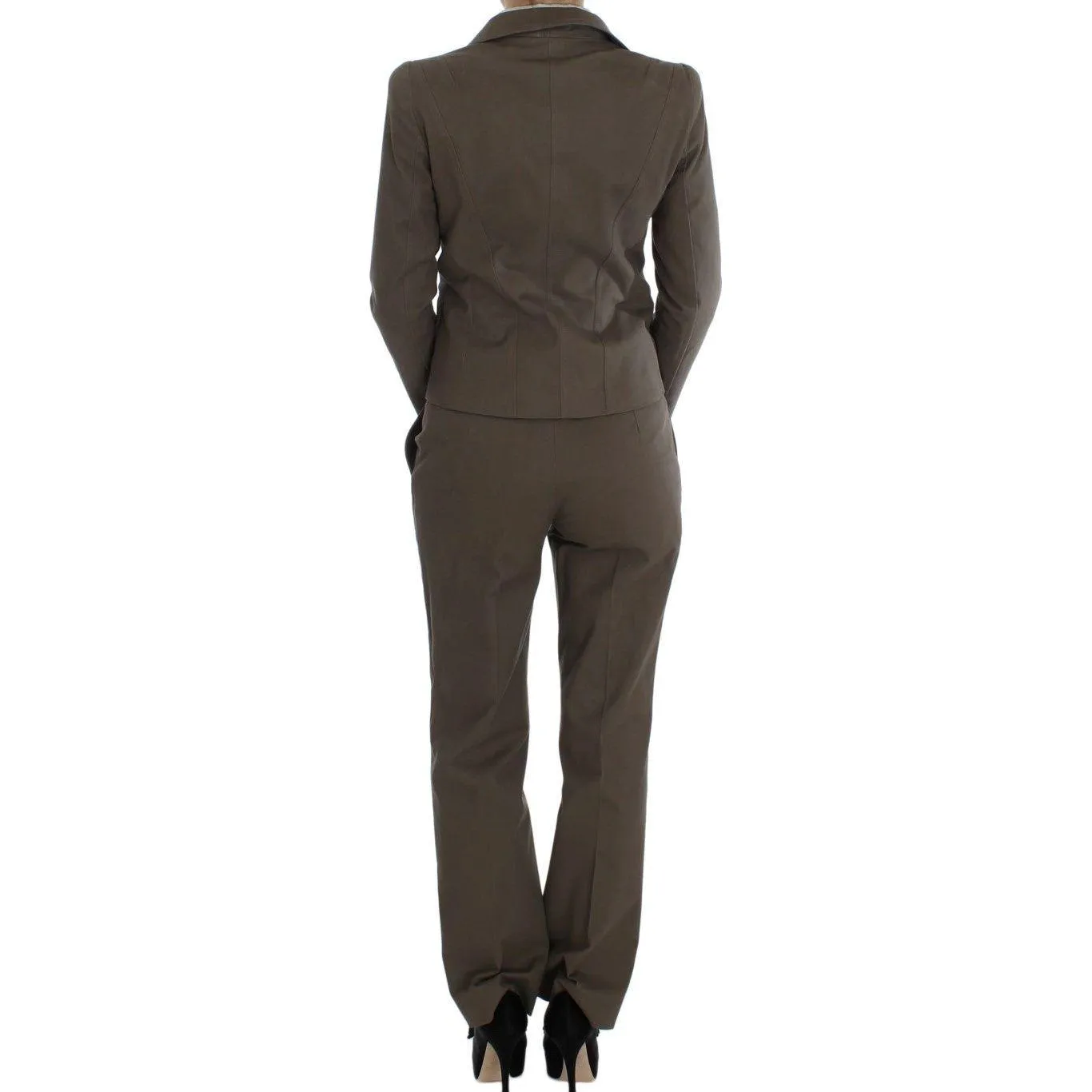 BENCIVENGA Beige Wool-Cotton Suit Set Chic Elegance