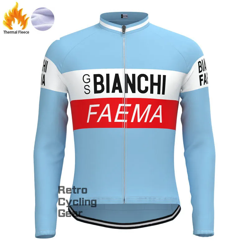 BIANCHI Fleece Retro Cycling Kits