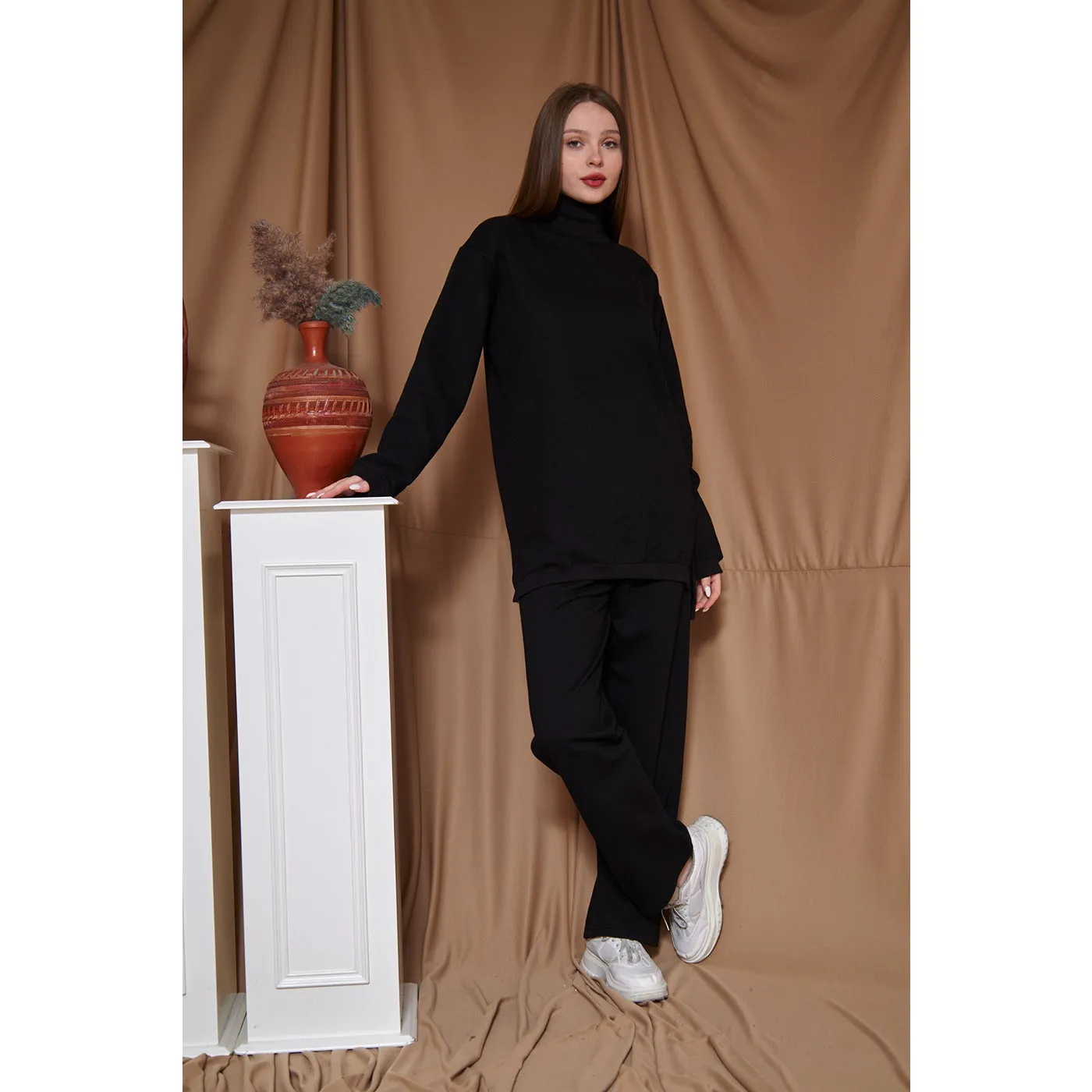 Black Oversized Co-Ord Set