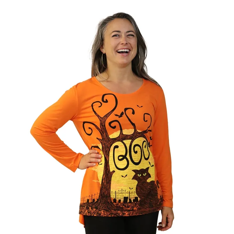 Boo Cat Swing Top