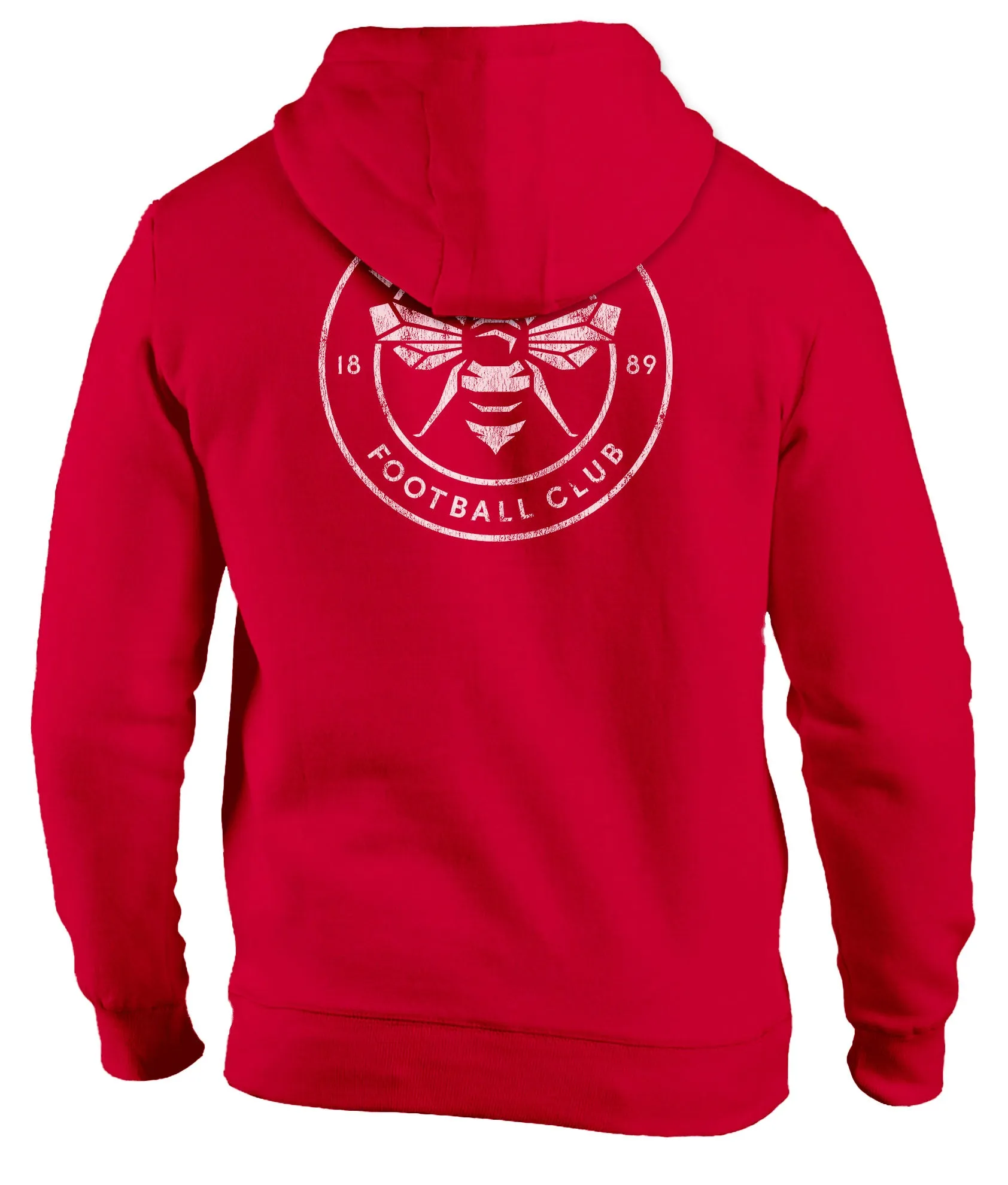 Brentford FC Wordmark Fleece Pullover Hoodie - Red