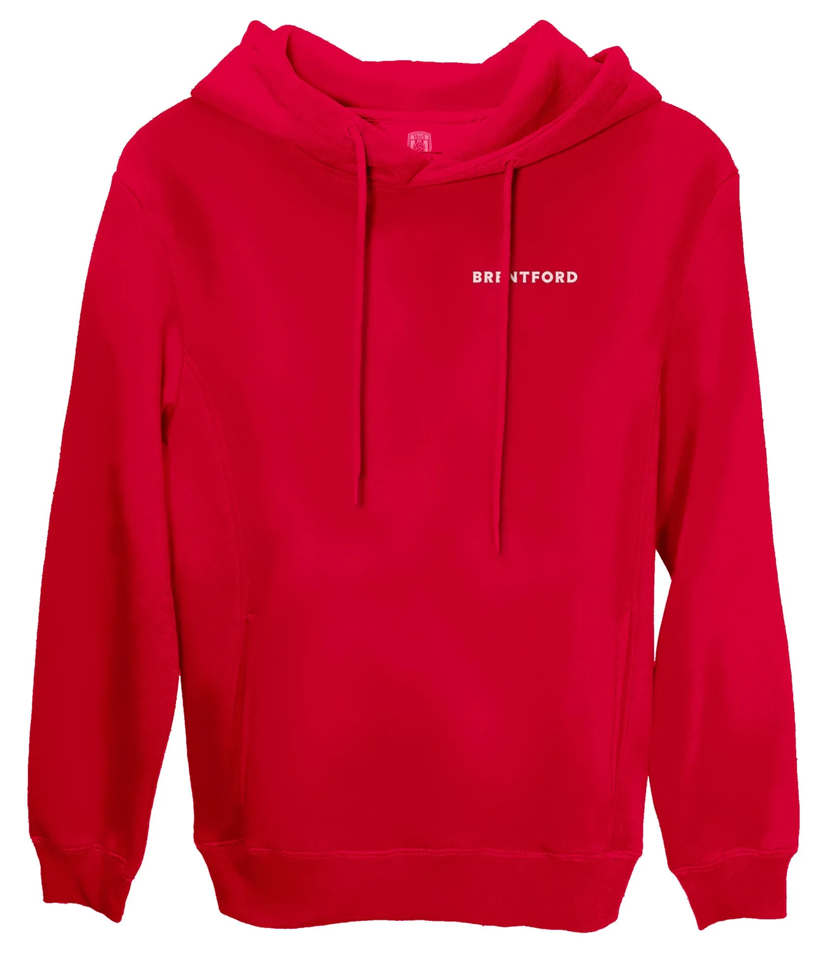 Brentford FC Wordmark Fleece Pullover Hoodie - Red