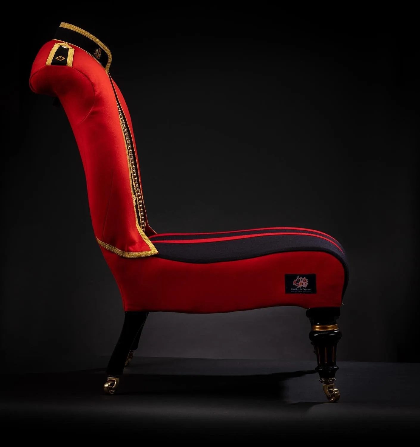 BRITISH ARMY OFFICERS MESS DRESS CHAIR