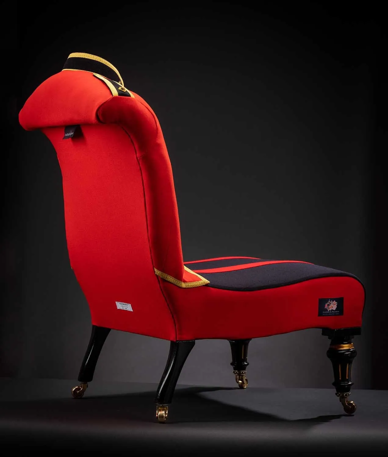 BRITISH ARMY OFFICERS MESS DRESS CHAIR