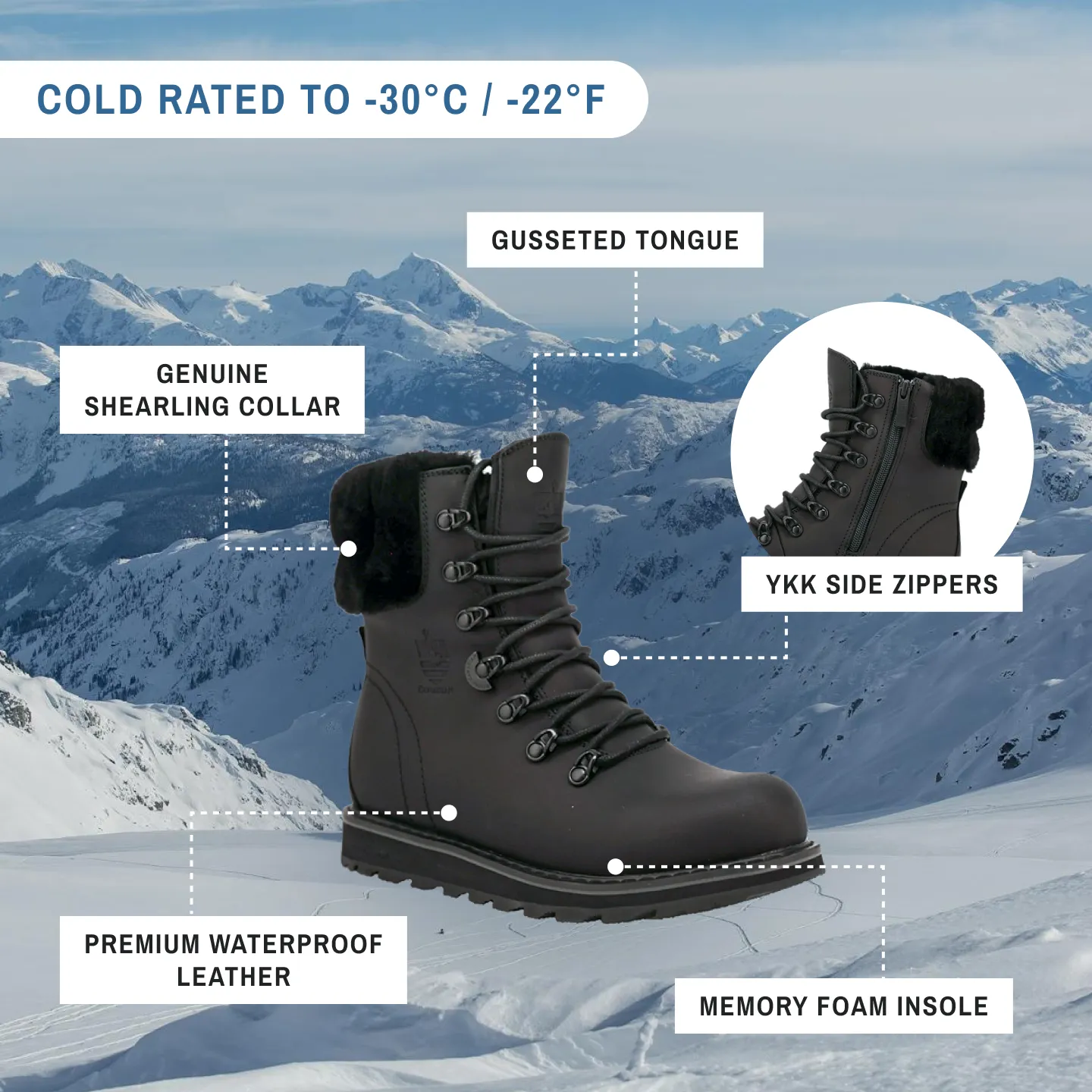 CAMBRIDGE | Women's Winter Boot All Black