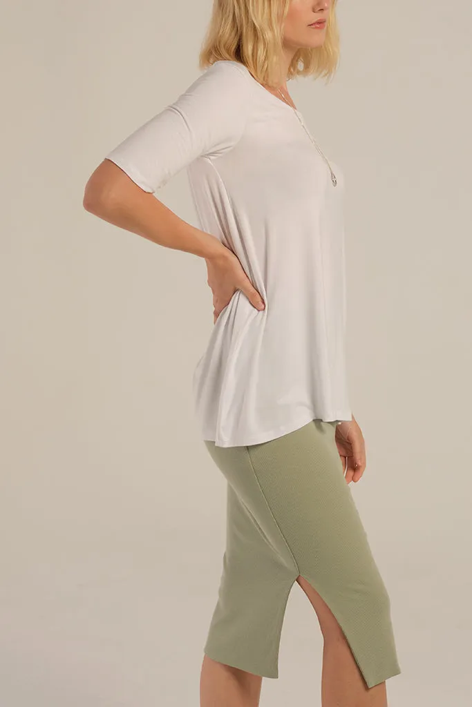 Carter Tunic Top - White