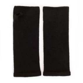 Cashmere Wrist Warmers - Black