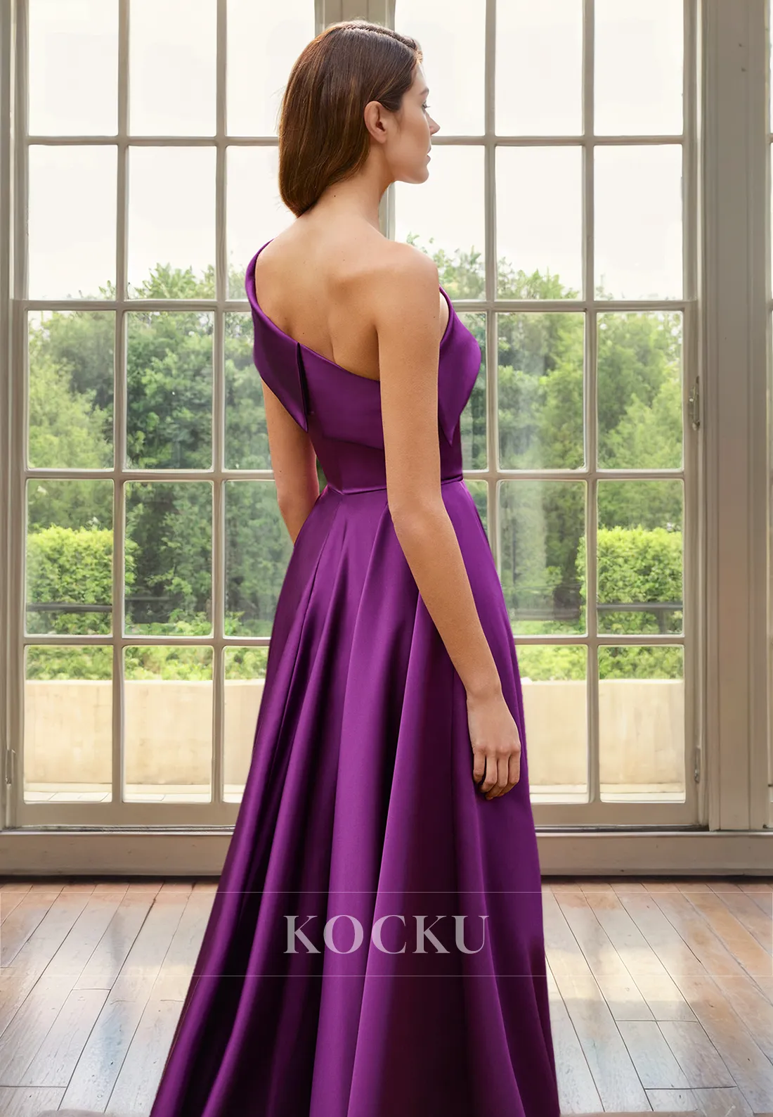 Classic & Timeless One Shoulder Sleeveless A-Line Cocktail Mother of the Bride Dress