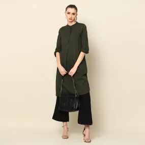 Cotton Tencel & Hemp Tunic | Olive