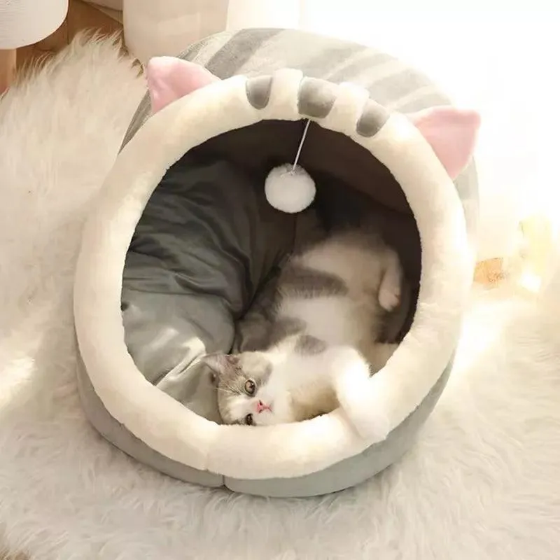 Cozy Cotton Cat Bed Various Sizes