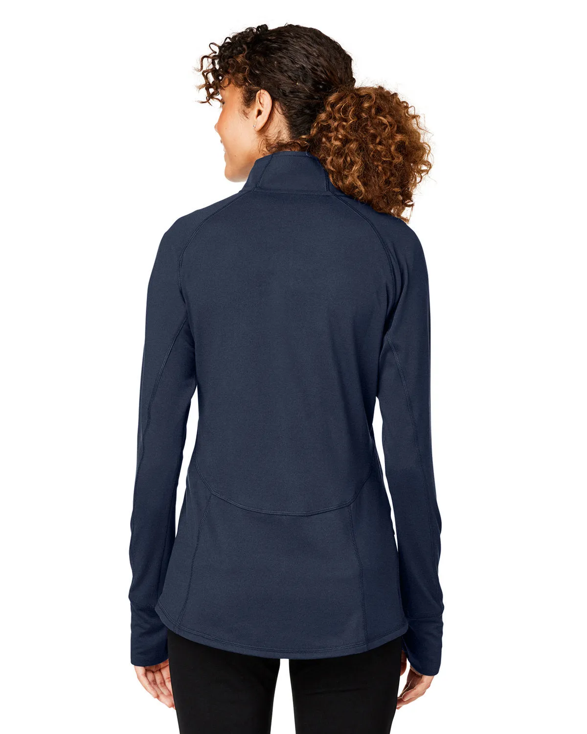 Custom Puma Ladies Gamer Golf Quarter-Zip, Navy Blazer