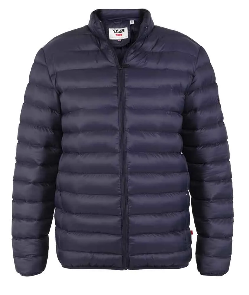 D555 Men's Navy Rowland Puffer Jacket Big & Tall