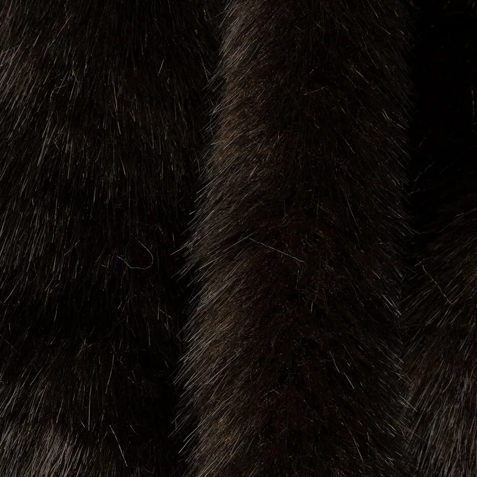 Dark Brown Faux Fur