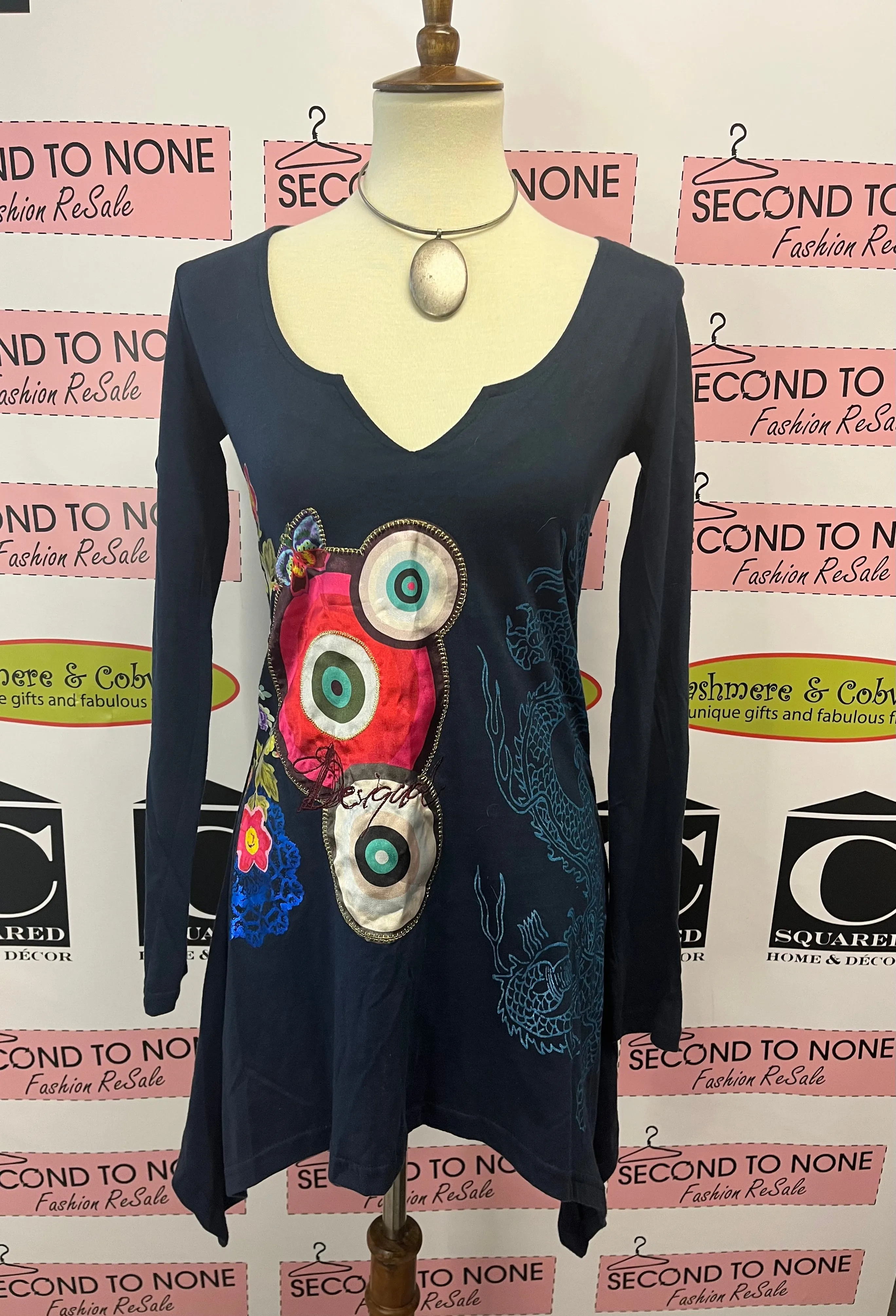 Desigual Navy Tunic (Size XS/S)