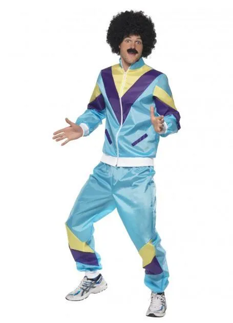 Eighties 1980's Tracksuit Men's Costume