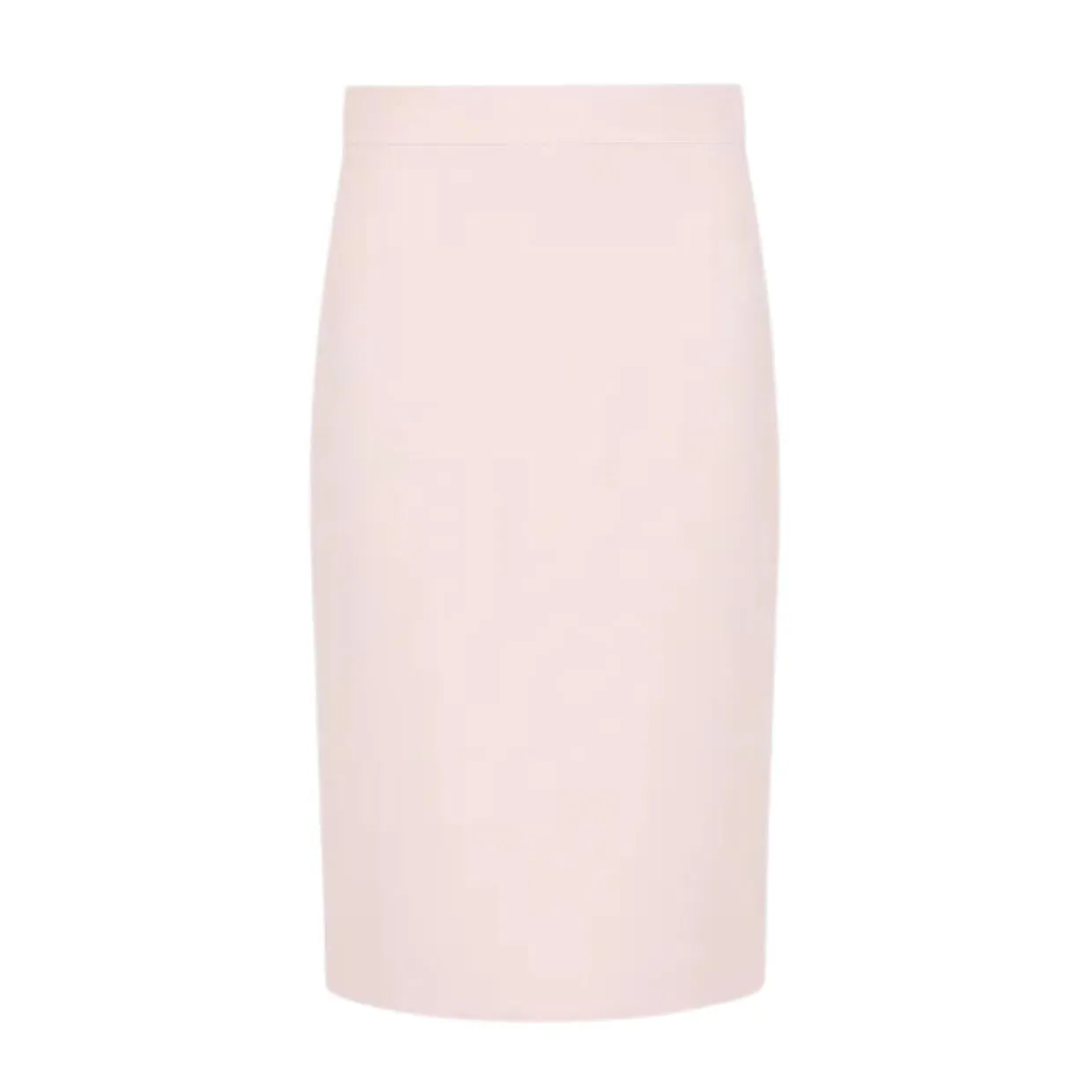 Emporio Armani Pink Cady Crepe Midi Pencil Skirt