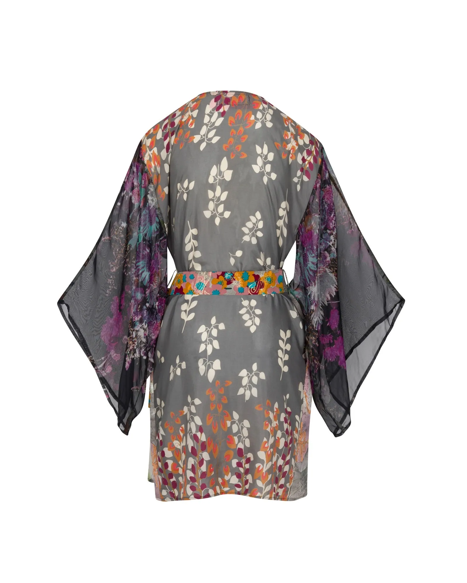 Enchanted Water Lily Kimono - Smoke