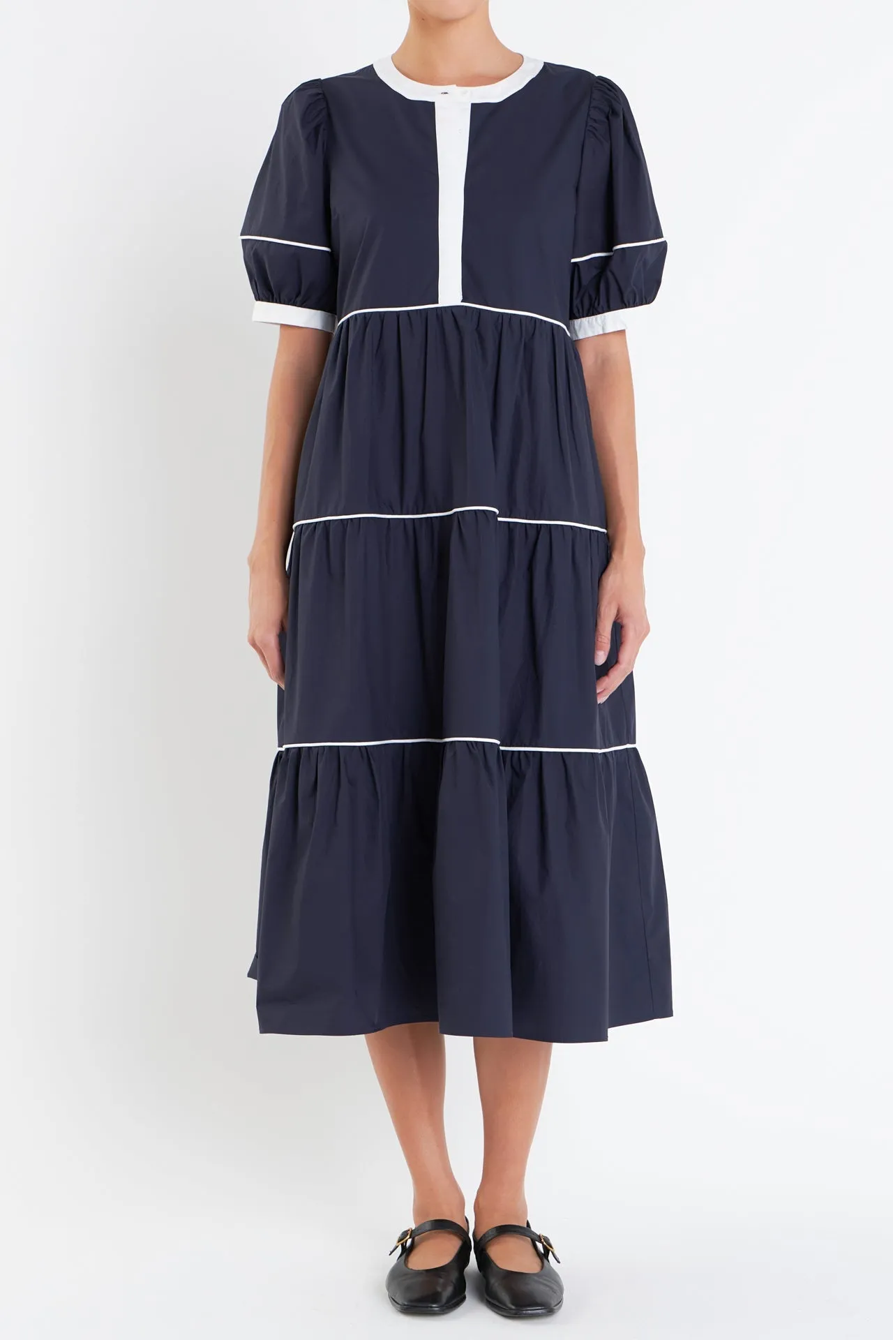 English Factory - Contrast Midi Dress