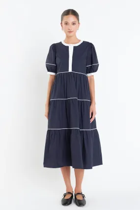 English Factory - Contrast Midi Dress