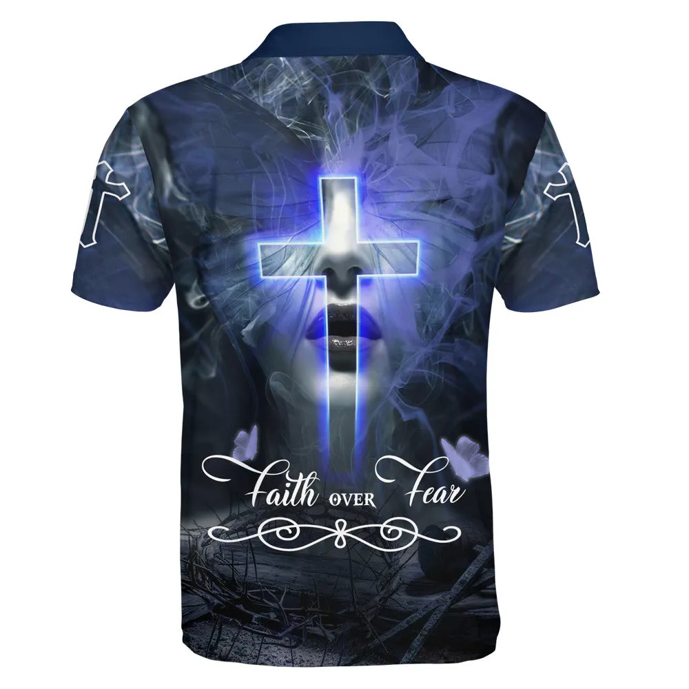 Faith Over Fear Polo Shirt - Christian Shirts & Shorts