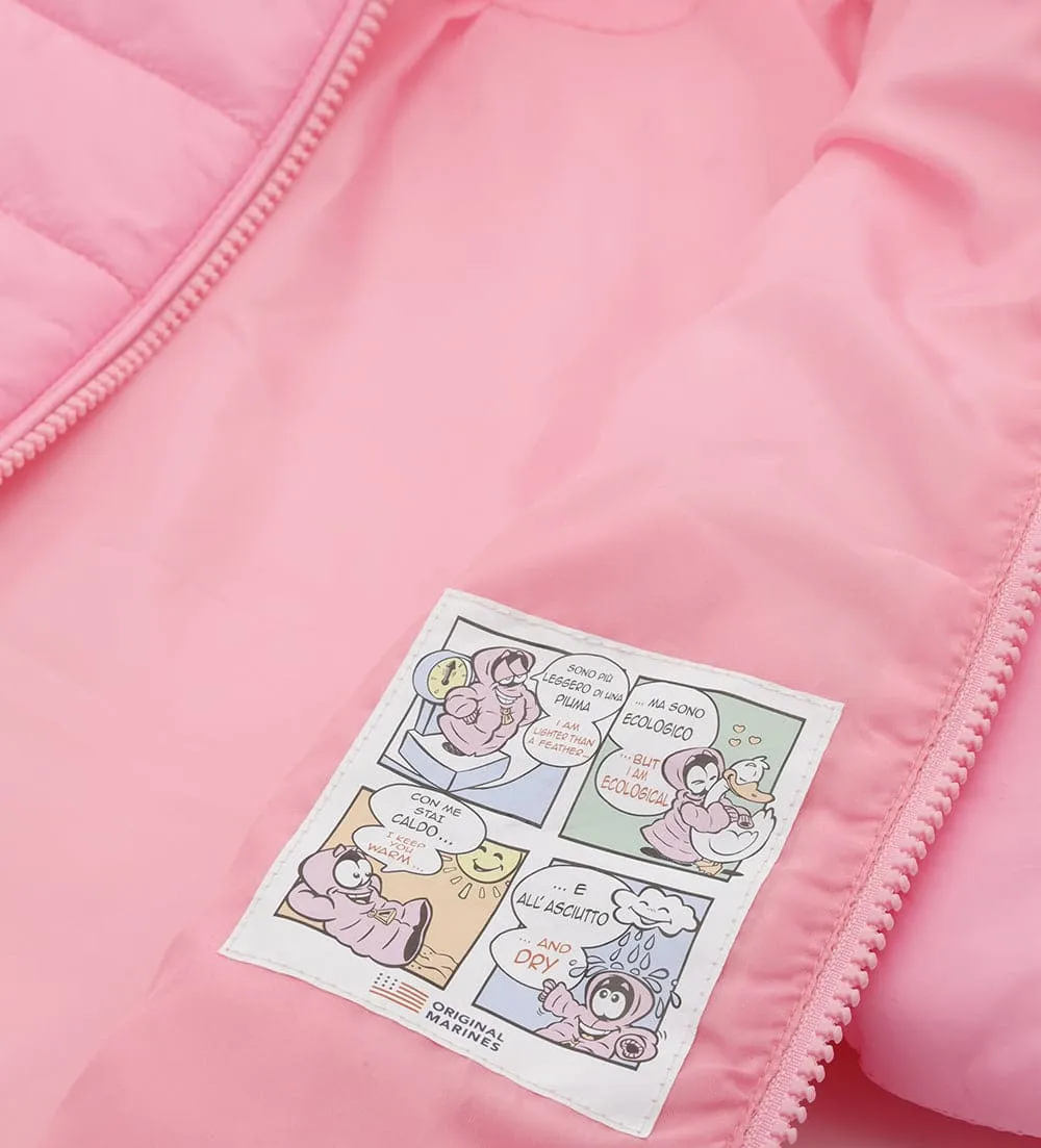 FASHIONABLY LITE PUFFER JACKET IN LIGHT PINK