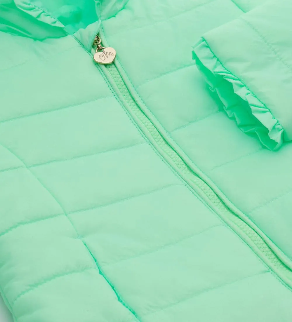 FASHIONABLY LITE PUFFER JACKET IN MINT