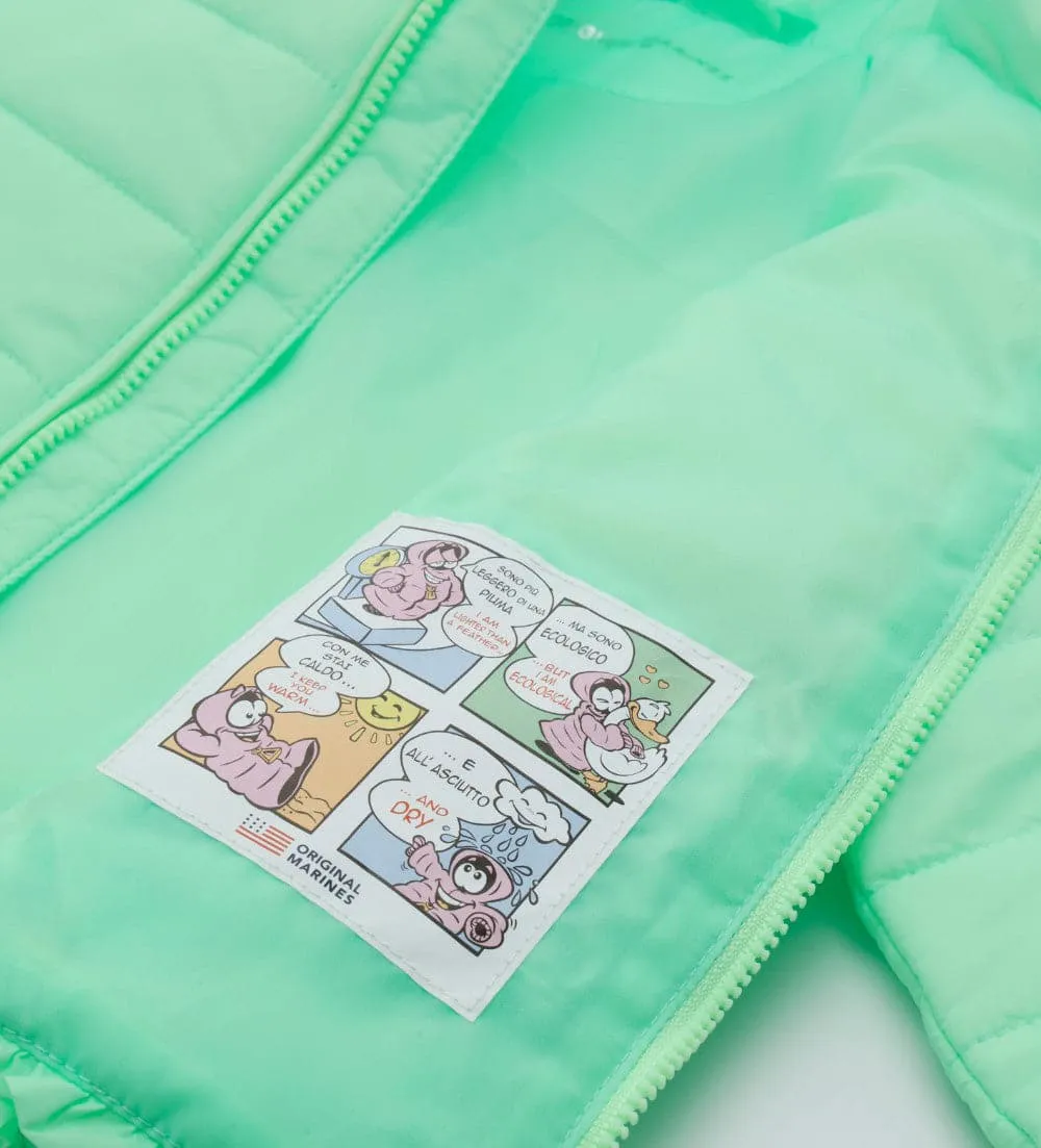 FASHIONABLY LITE PUFFER JACKET IN MINT