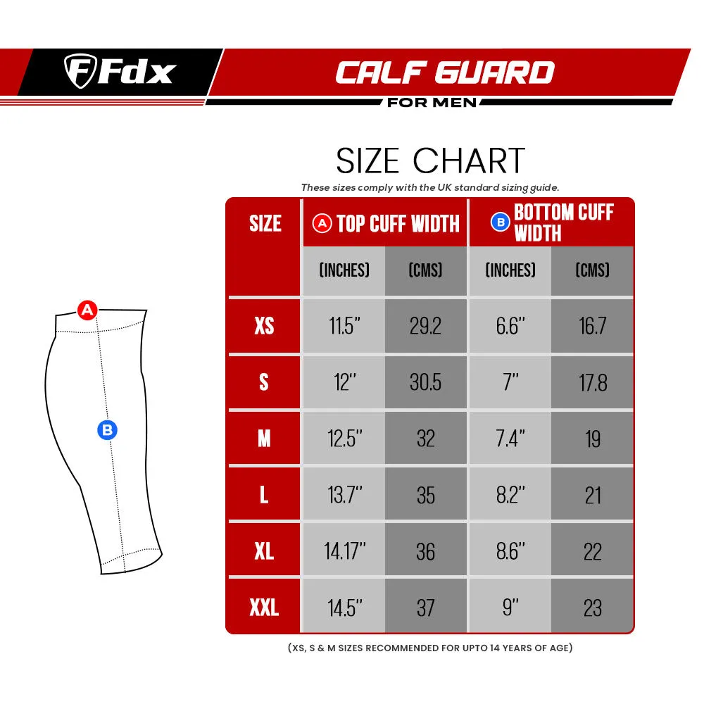 Fdx R8 Black Cycling Calf Guard - Compression Leg Sleeves